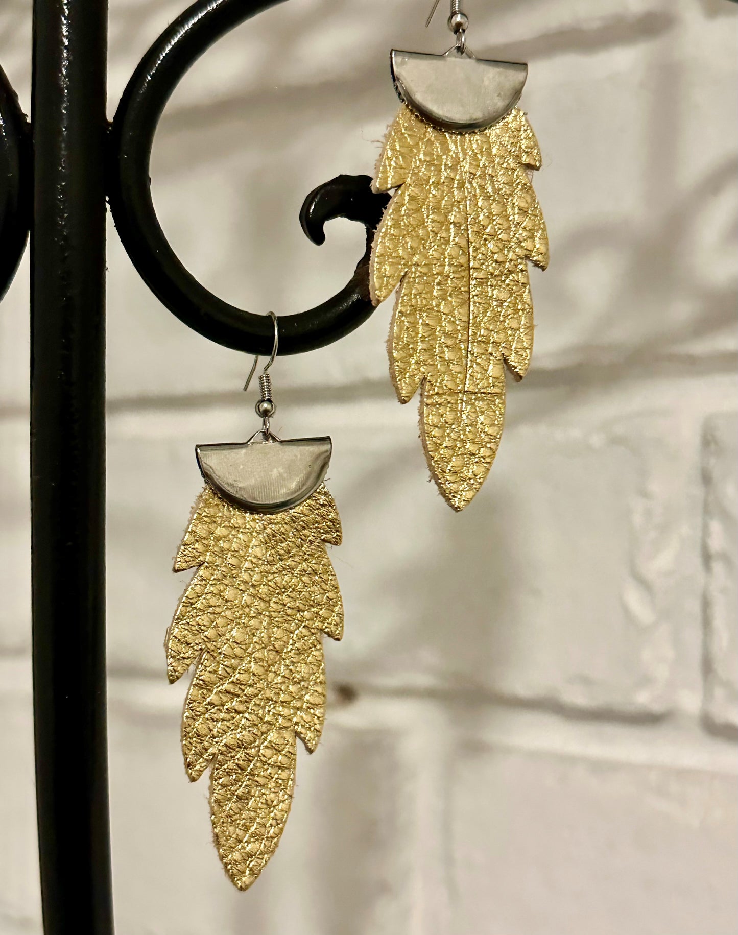 Gold Leaf Earrings