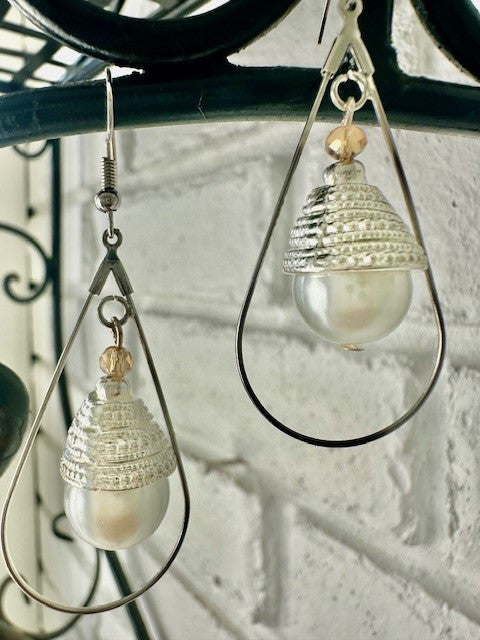 Pearl Tear Drop Earring
