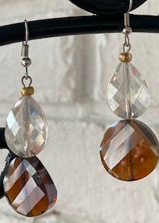 Elegant Topaz Drop Earrings
