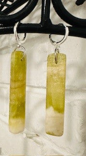 Jazzy Slick Green Earrings