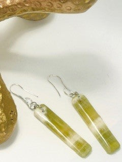 Jazzy Slick Green Earrings