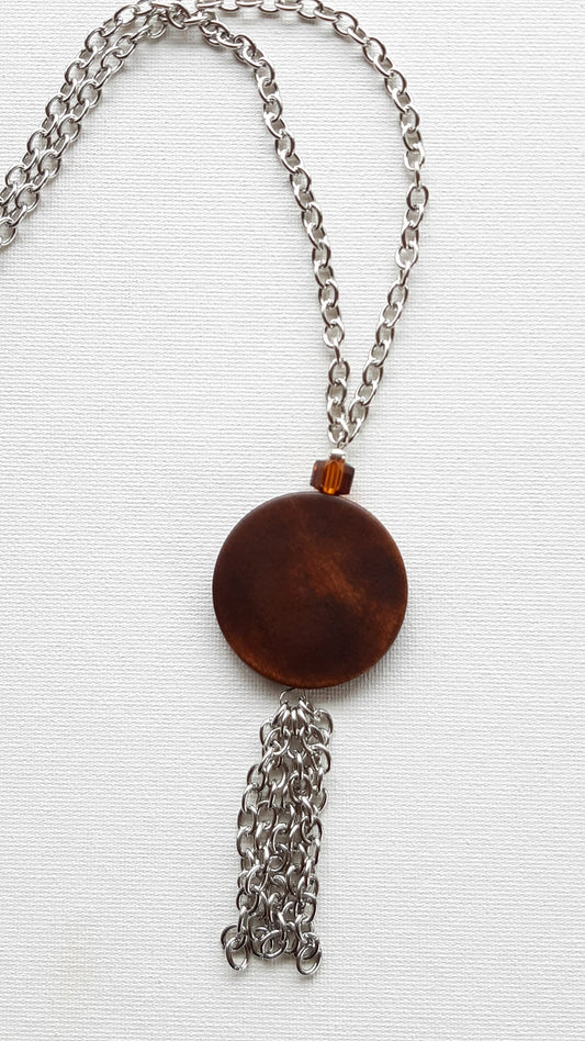 Mahogany Wood Necklace